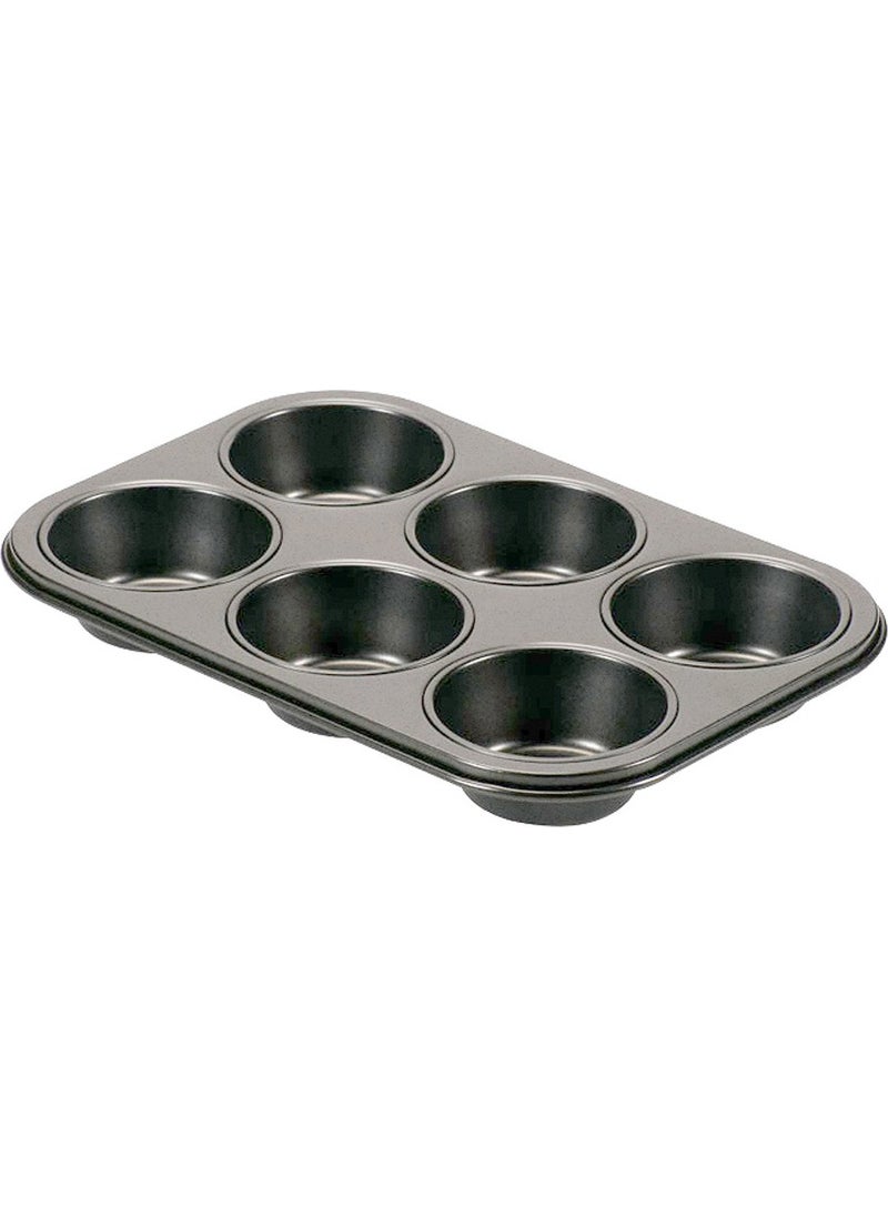 Guardini 6-Piece Muffin Cake Mold Gray 