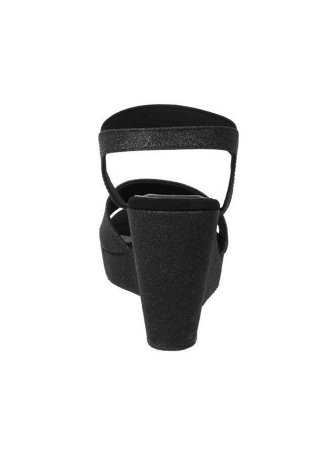 مترو صندل Metro نسائي أسود بكعب عريض، مقاس المملكة المتحدة/7 الاتحاد الأوروبي/40 (34-95) - Image 3