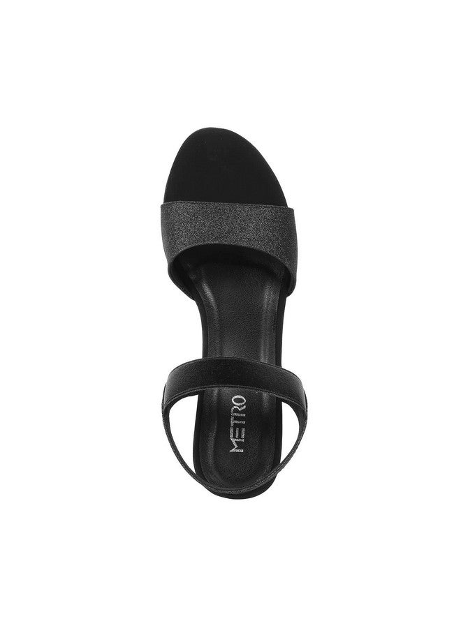 Metro Women Black Wedge Heel Fashion Sandal UK/7 EU/40 (34-95) - Image 5