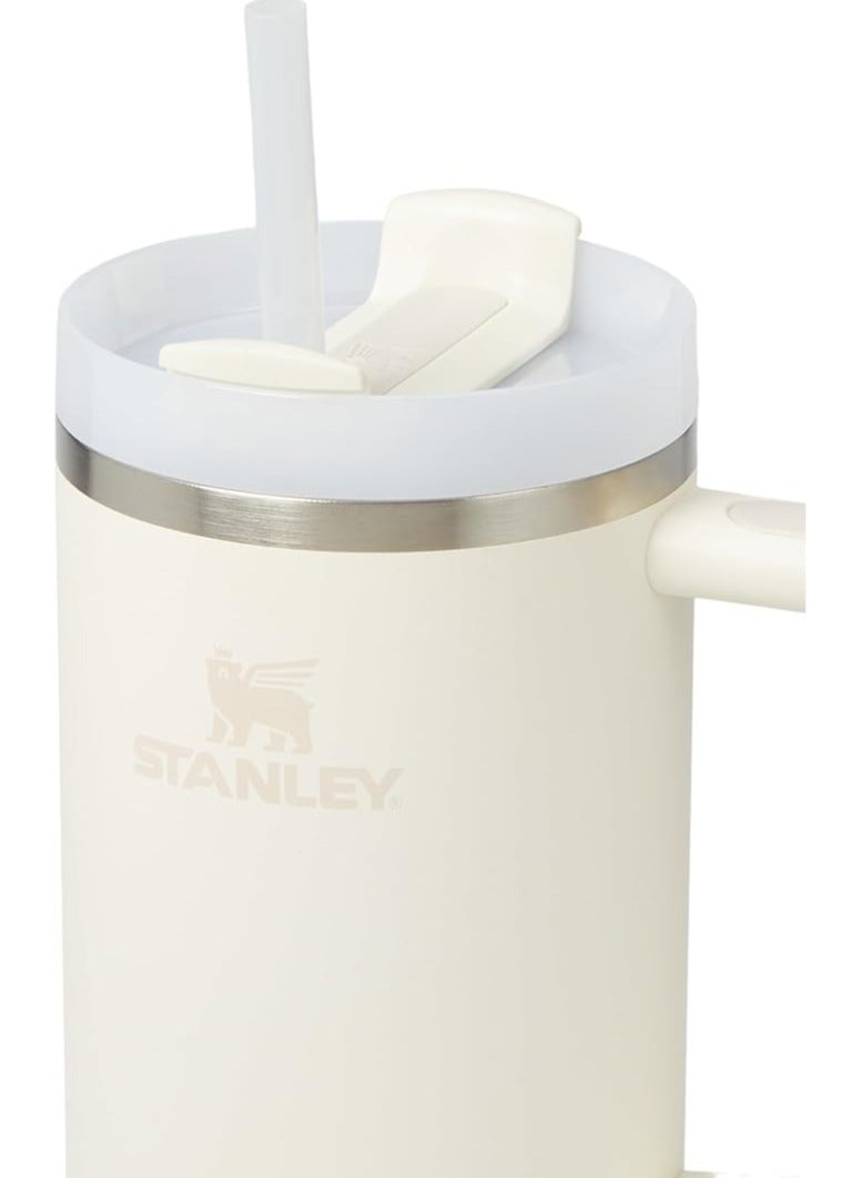 general Quencher H2.0 FlowState Stainless Steel Vacuum Insulated Tumbler with Lid and Straw for Water, Iced Tea or Coffee, Smoothie and More, Cream, 40 oz - Image 1