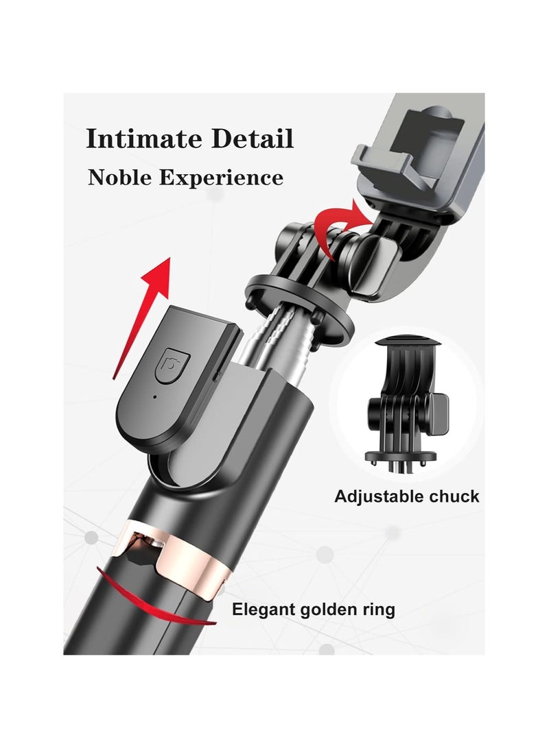 Selfie Stick Tripod with Wireless Remote, Cellphone Selfie Stick Tripod with LED Fill Light, for iPhone - Image 4