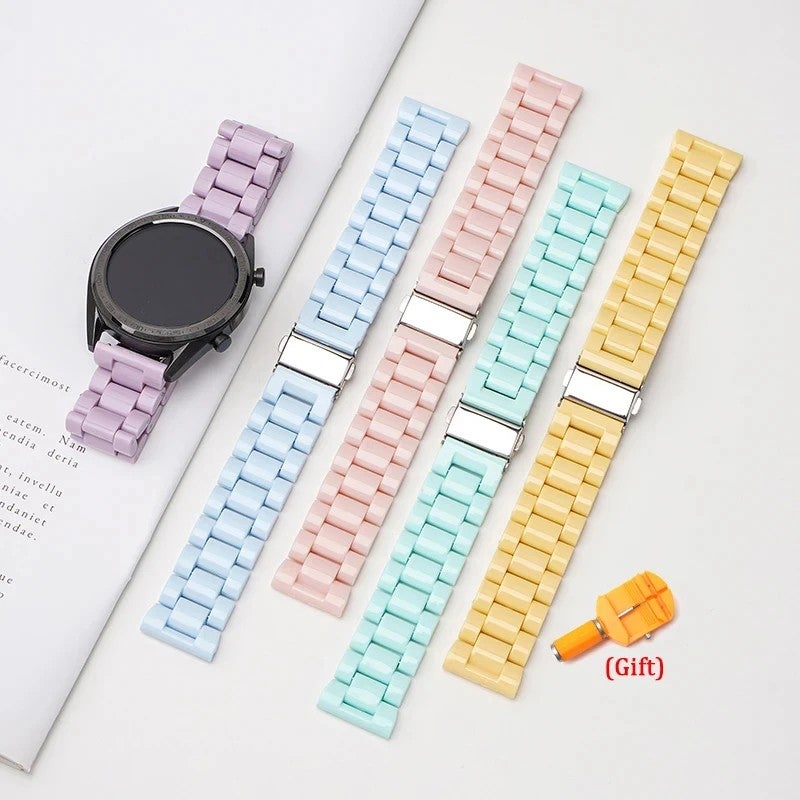 Bluejw Quick Release 20mm 22mm Waterproof Sport Watch Strap Replacement for Huawei Men Women Plastic Watch Bands - Image 2