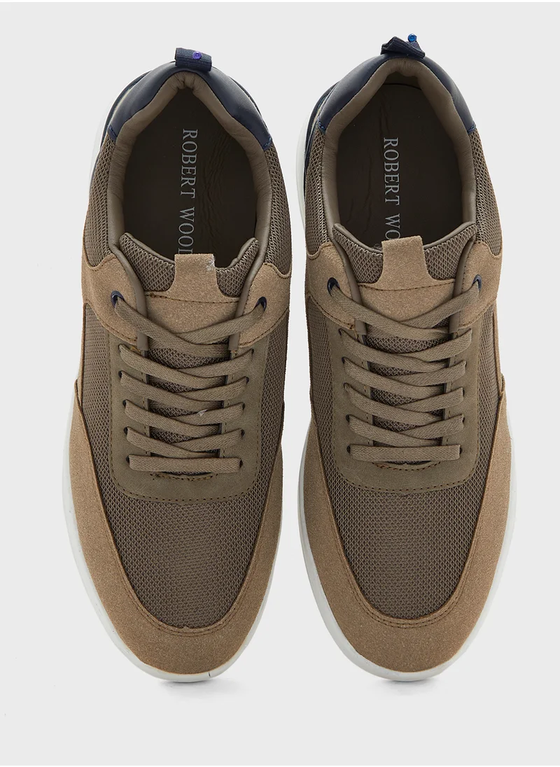 روبرت وود Perforation Detail Casual Sneakers