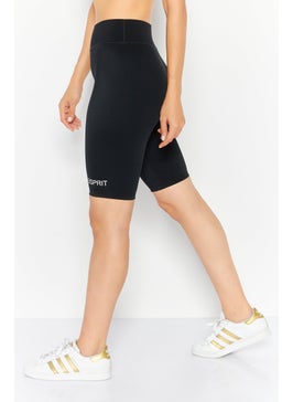 ESPRIT Women Tight Fit Pull-On Cycling Short, Black  - Image 3