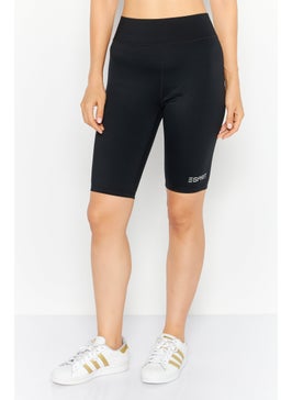 ESPRIT Women Tight Fit Pull-On Cycling Short, Black  - Image 1