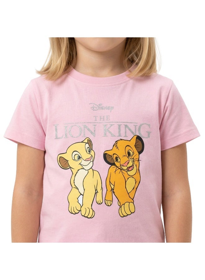 Disney تي شيرت مطبوع لفتيات toddlers من ديزني الأسد الملك - Image 3