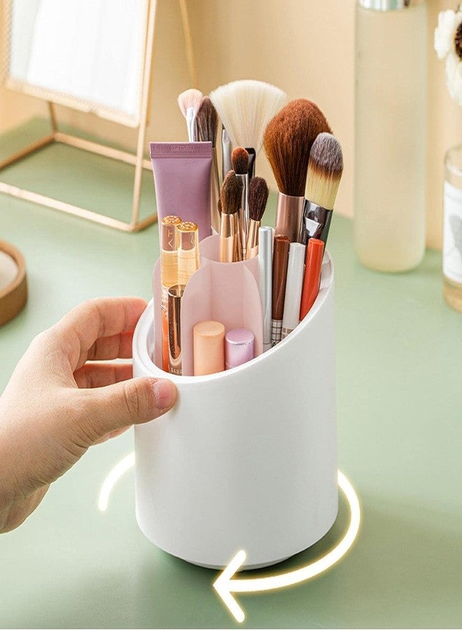 JAPTI Cosmetic Makeup Brush Storage Holder 360° Rotating Dust-proof Organiser Lipstick Pen Storage Box Stand for Dressing Table(1pcs/multi color) - Image 4