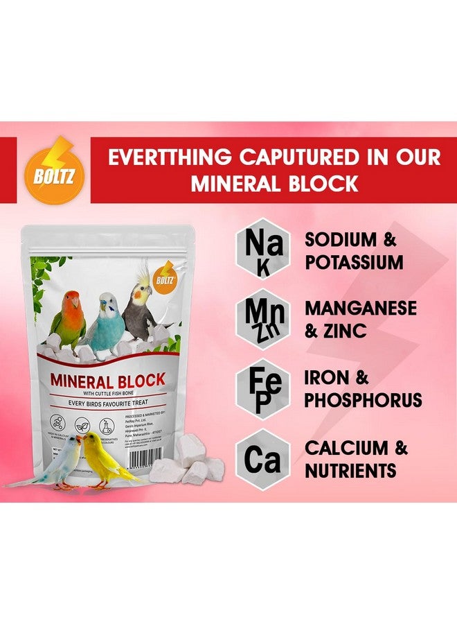 Boltze كتلة معدنية طبيعية لجميع مراحل الحياة مع عظمة الحبار 250 جرام للطيور - Image 4