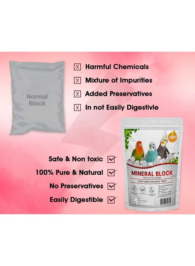 Boltze كتلة معدنية طبيعية لجميع مراحل الحياة مع عظمة الحبار 250 جرام للطيور - Image 5