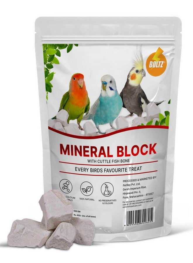 Boltze كتلة معدنية طبيعية لجميع مراحل الحياة مع عظمة الحبار 250 جرام للطيور - Image 1