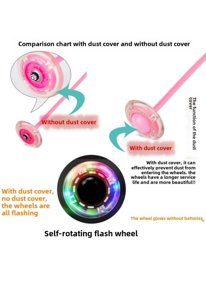 Anklet Luminous Jumping Ball Set Foot Swing Ring Rotating Kidsren's One-leg Swing Leg Ball Flash Bouncing Ball Hula Hoop On The Feet-Color:Green Flash Jump (with Dust Cover)  - Image 4