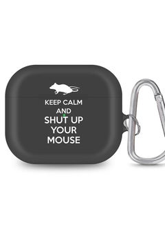 StylePods Case for Airpods 3rd Gen Case With Anti-Lost Keychain - Shut Up Your Mouse