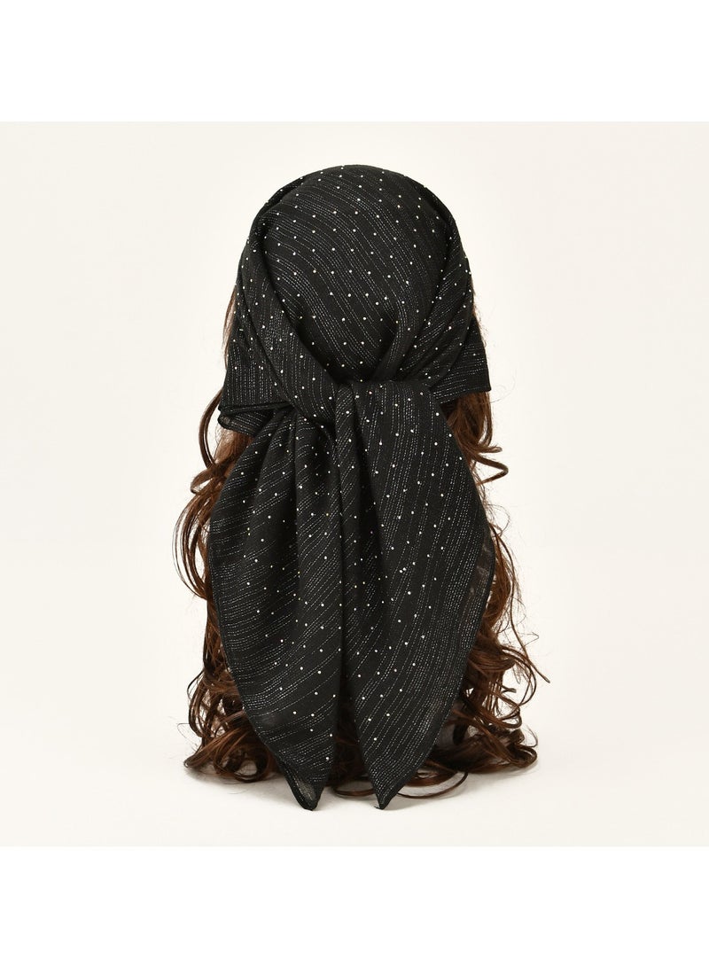 Satin Large Square Head Scarf for Women Hijab Head Scarf Lightweight Shimmer Scarves Crepe Wedding Shawl and Wrap - Image 1