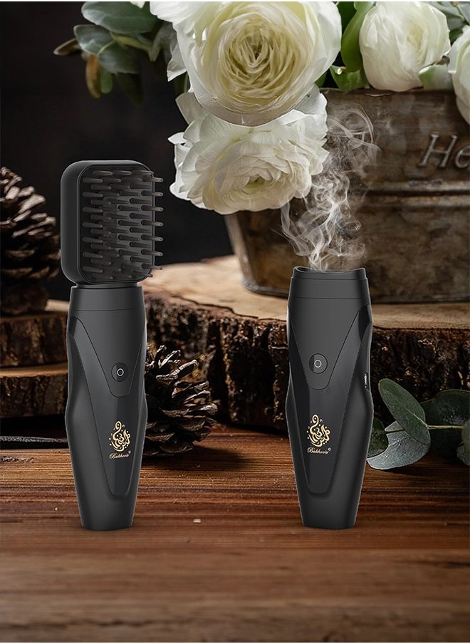 Bukhoon Electric incense burner V4 with hair comb and interchangeable head for car and home use, black.  - Image 5