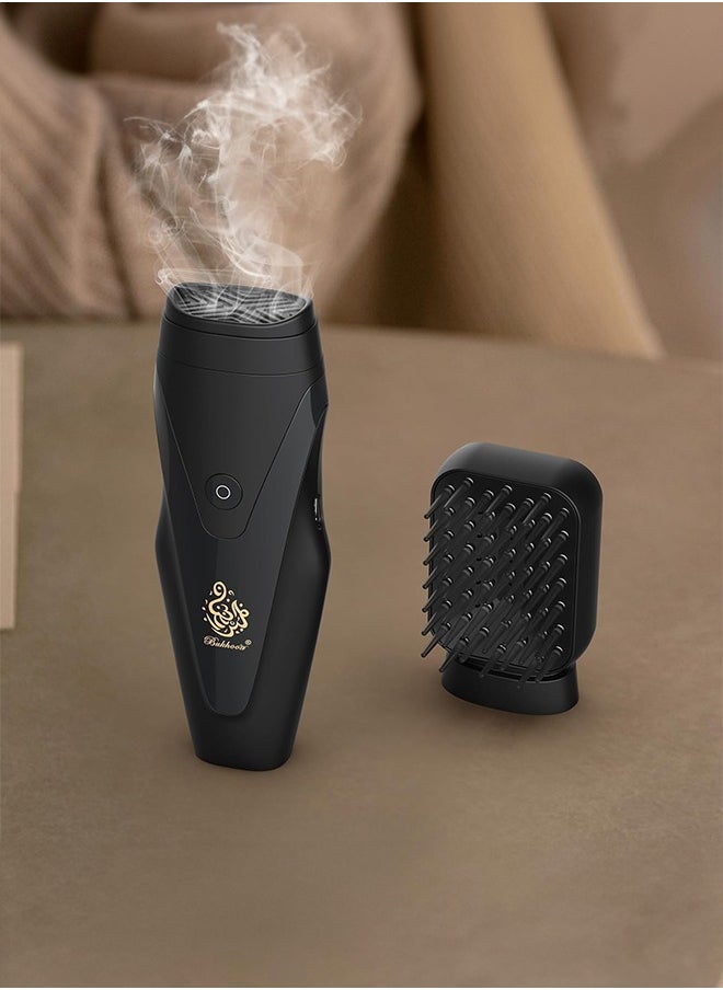 Bukhoon Electric incense burner V4 with hair comb and interchangeable head for car and home use, black.  - Image 4