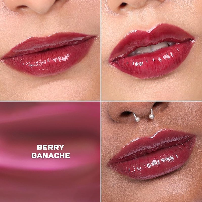 KIRO Ceramide Drip Tinted Lip Glaze - Berry Ganache - Image 3