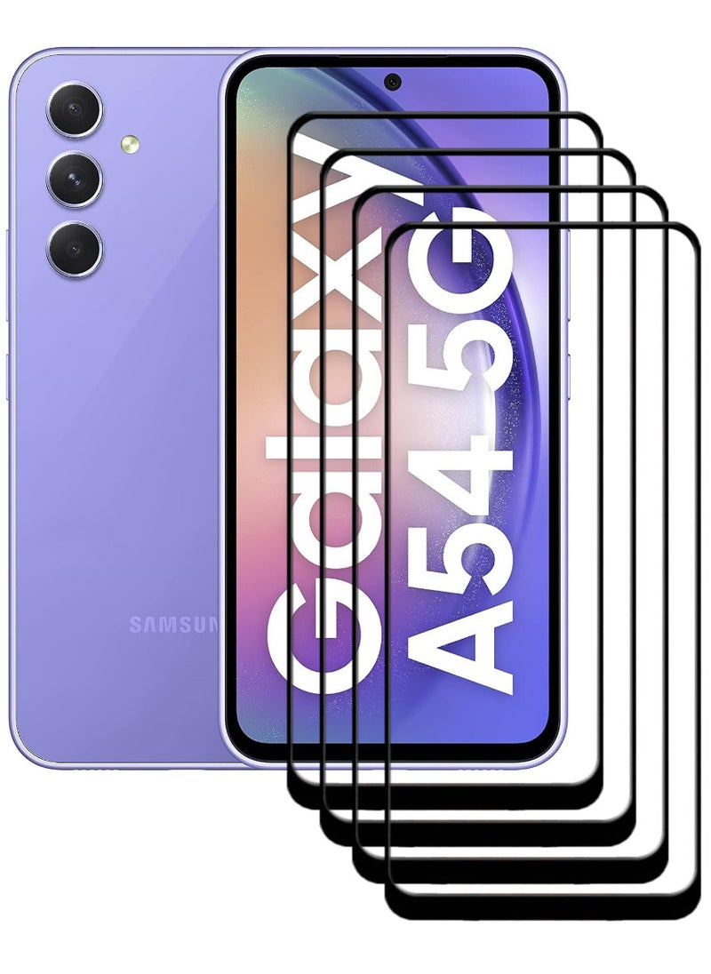 ACLIX 4 Pieces Antistatic ESD Dustproof Premium Quality High Definition Tempered Glass Screen Protector Designed For Samsung Galaxy A54 - Image 1