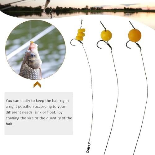 Dovesun 41PCS/151PCS Carp Fishing Hair Rigs Baits Carp Rigs Kit Fishing Equipment Accessories Size #6/#4/#2 - Image 5