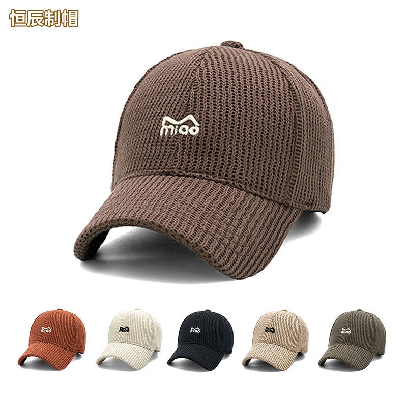 Plush Baseball Cap Women Rhinestone Embellished Teen Winter Hat - Image 2