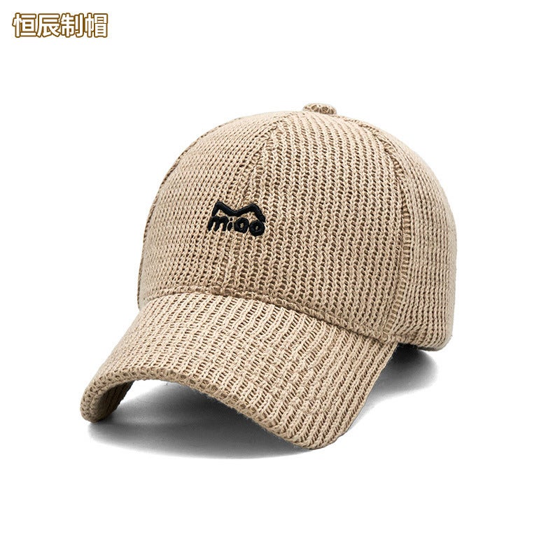 Plush Baseball Cap Women Rhinestone Embellished Teen Winter Hat - Image 1