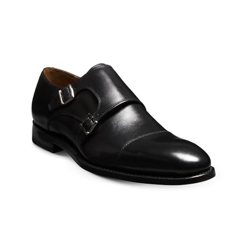 Allen Edmonds Mens Pierce Monk Strap Oxford Oxford Black Leather 7.5 D - Image 1