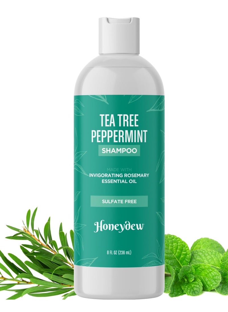 Honeydew - Invigorating Tea Tree Mint Shampoo - Rosemary Mint Shampoo for Oily Hair with Tea Tree Oil for Hair - Aromatherapy Clarifying Shampoo for Build Up Dry Scalp and Flakes with Essential Oils for Hair - Image 1