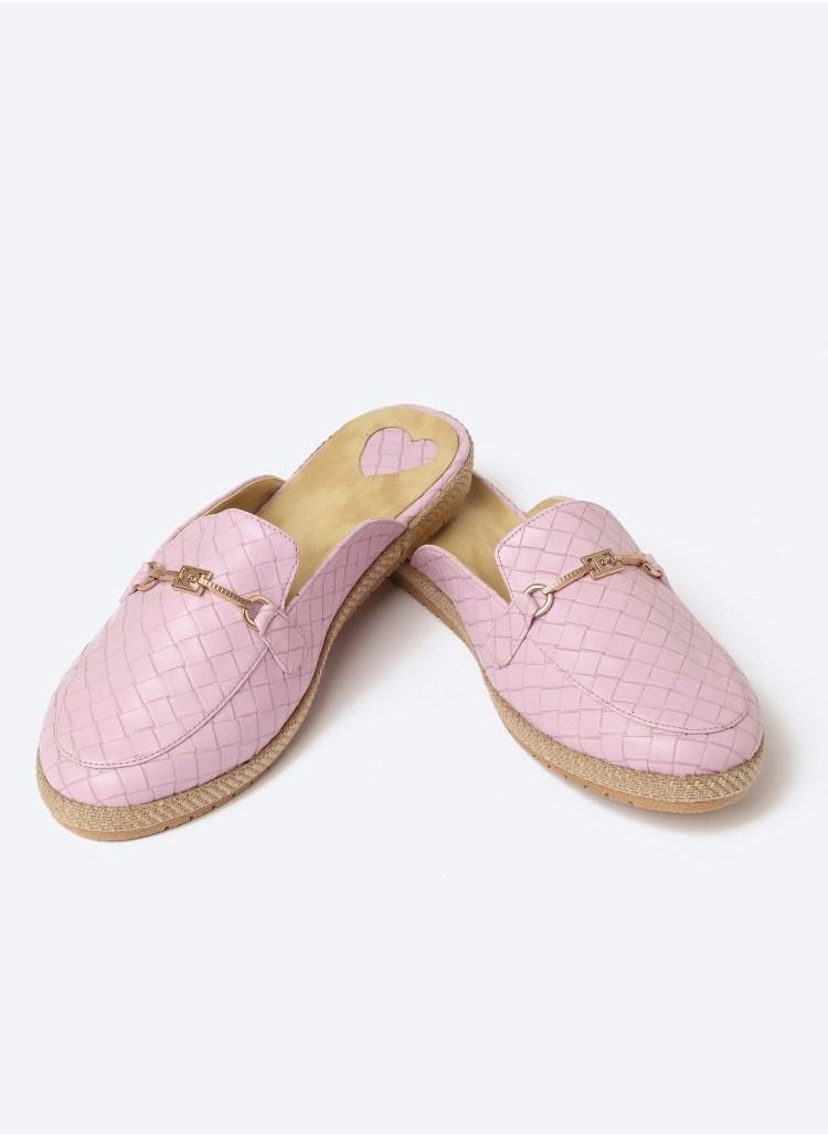 زهوة Slipper Circled  Accessories Leather Flat  - Image 2