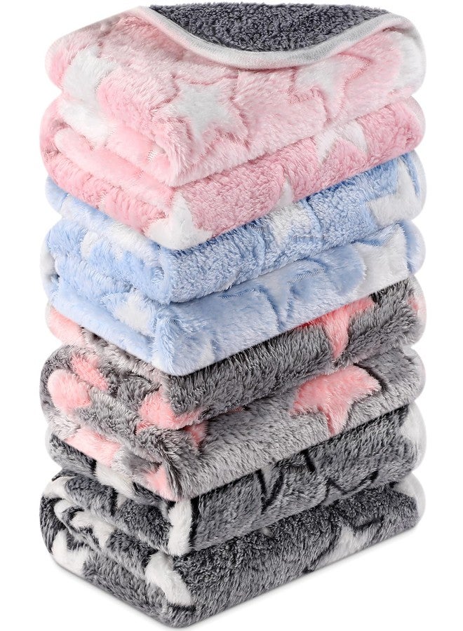Reginary 4 Pcs Waterproof Guinea Pig Blankets Washable Small Animal Fleece Bedding Absorbent Guinea Pig Cage Liners Reusable Pet Pee Pad Sleep Mat for Hamster Ferret(Cute Star Pattern,24 x 16 Inch) - Image 1