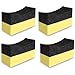 Uenhoy 4 Pcs Tire Contour Dressing Applicator Pads Tire Dressing Shine Sponge Color Polishing Sponge Wax Buffing Pads for Car Class Painted Steel Porcelain - Image 2