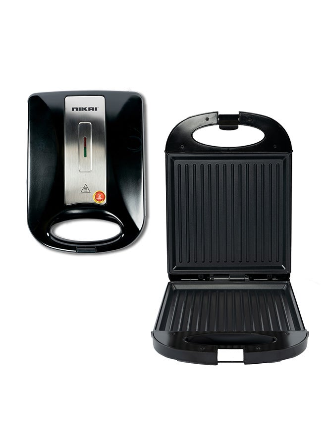 NIKAI 4-Slice Sandwich Maker And Toaster Combo, With Non-Stick Coating, Grill Plate, And Locking Mechanism, And Ready Cook Indicator Lights For Quick And Easy Dishes 4 Slices 1200 W NGT928A1 Black - Image 2