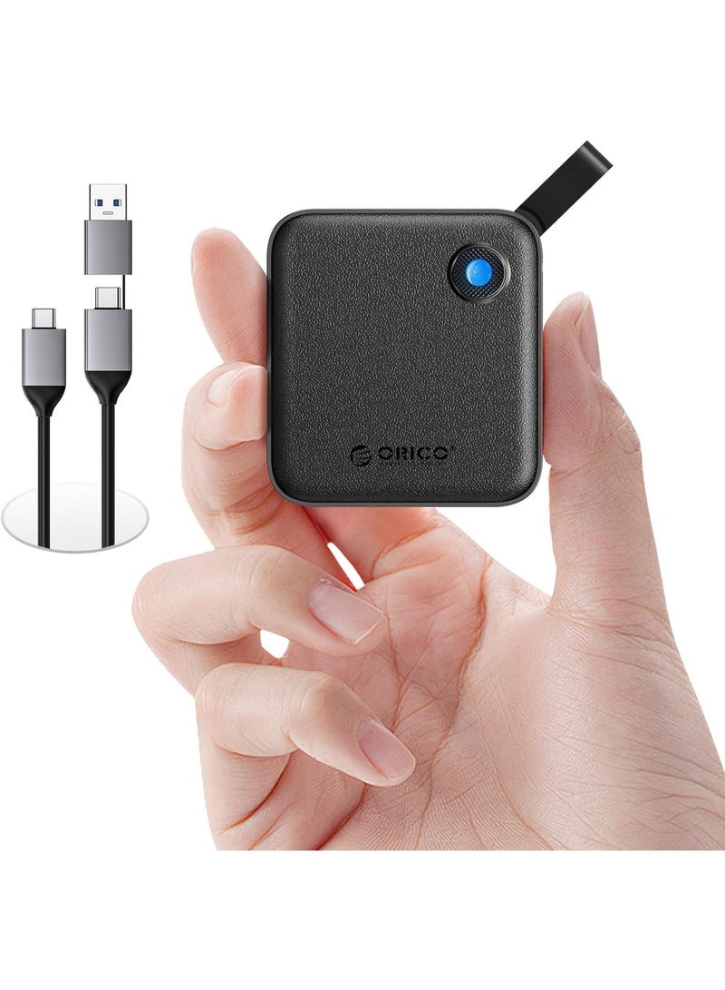 أوريكو قرص تخزين خارجي محمول من أوريكو بسعة 512 جيجابايت مع كابل USB-C ثنائي الاستخدام، سرعة نقل بيانات تصل إلى 460 ميجابايت/ثانية، شاشة عرض الحالة، تخزين موثوق للهواتف الذكية والأجهزة اللوحية وأجهزة الكمبيوتر الشخصية المزودة بمنفذ USB-C - B5PLUS - Image 1