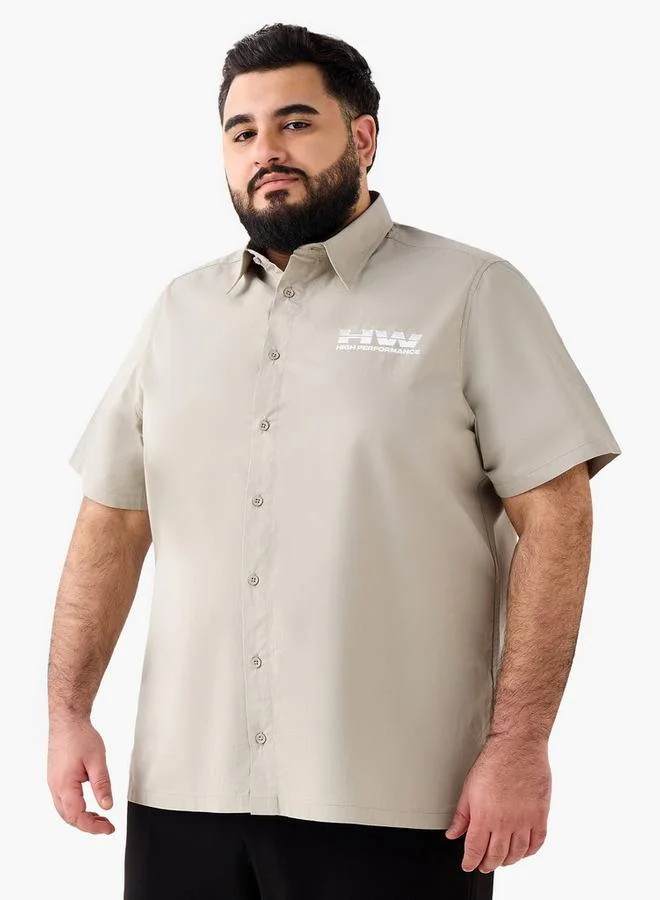 Maxim Men Regular Fit Collared Hot Wheels Print Short Sleeves Shirt