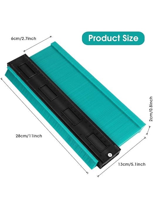 PRIPIVA PRIPIVA Contour Gauge 10 Inch Profile Gauge Measure Ruler Contour Duplicator for Precise Measurement Tiling Laminate Wood Marking Tool  - Image 5