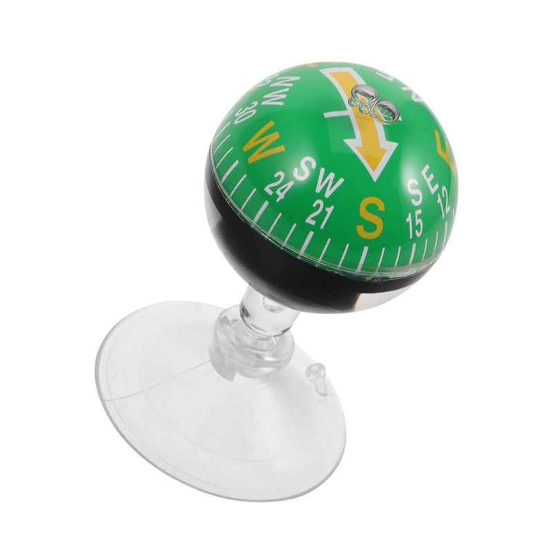 38mm Plastic Car Dashboard Compass Ball With Suction Cup For Auto Motorcycle Marine Navigation - Image 2