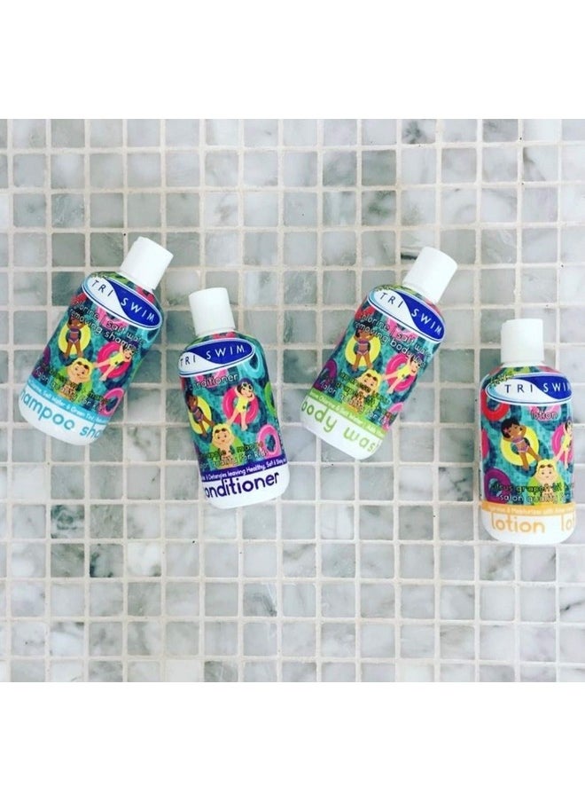 Triswim Kids Scented Conditioner After Swimmer Hair Care Chlorine Removal Detangles Dandruff And Dry Scalp Relief  - Image 5