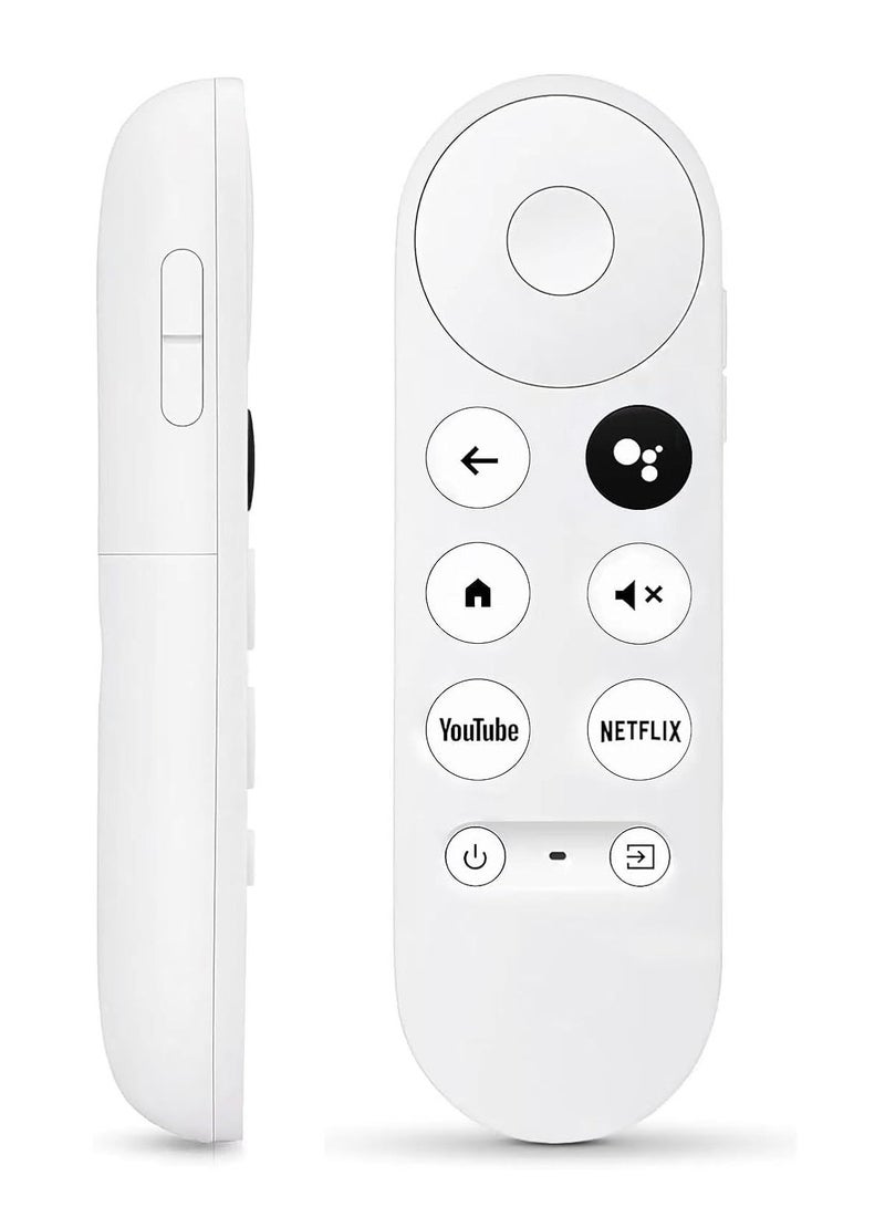 PopZa NEW Upgrade Voice Remote for Google Chromecast with Google TV – Compatible with 4K Snow & HD Models – Replacement Remote for G9N9N, GA01920-US, GA01409-US, GA01923-US, GA01919-US – Bluetooth Voice Control & Easy Setup (Remote Only)
