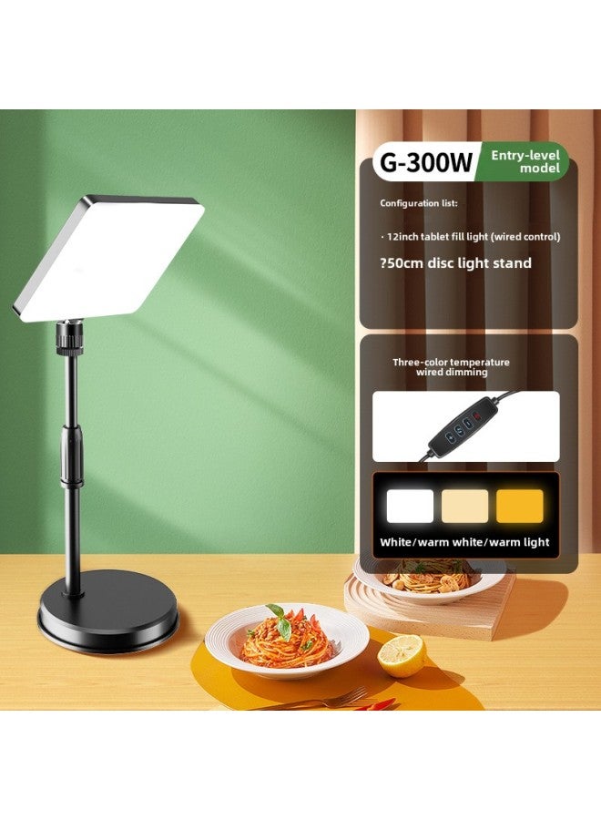 Food Fill Light Led Photography Professional Studio Anchor Desktop Still Life Jewelry Kitchen Dishes Light-Light Source Color: + Desktop Disc  - Image 1