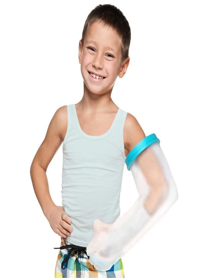 VALLEYWIND Kids Arm Cast Cover for Shower Bath Teens Waterproof and Watertight Cast Bandage Protector Bag for Broken Surgery Wound Arm, Hands, Wrists,Protector Bag (S-17.5inches) - Image 1