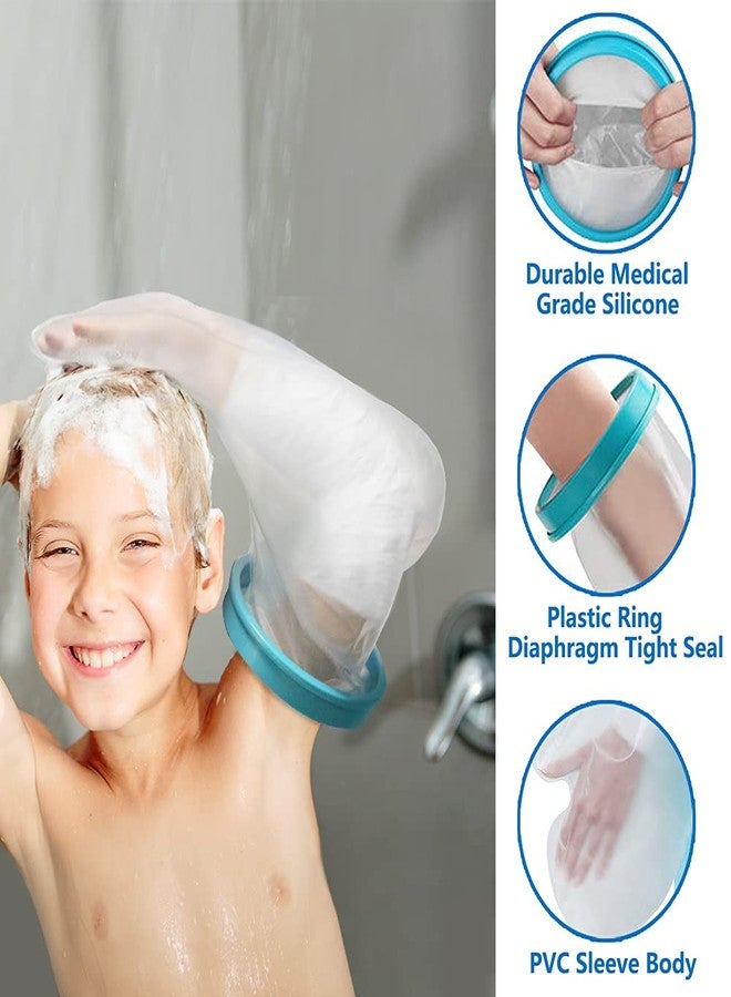VALLEYWIND Kids Arm Cast Cover for Shower Bath Teens Waterproof and Watertight Cast Bandage Protector Bag for Broken Surgery Wound Arm, Hands, Wrists,Protector Bag (S-17.5inches) - Image 3