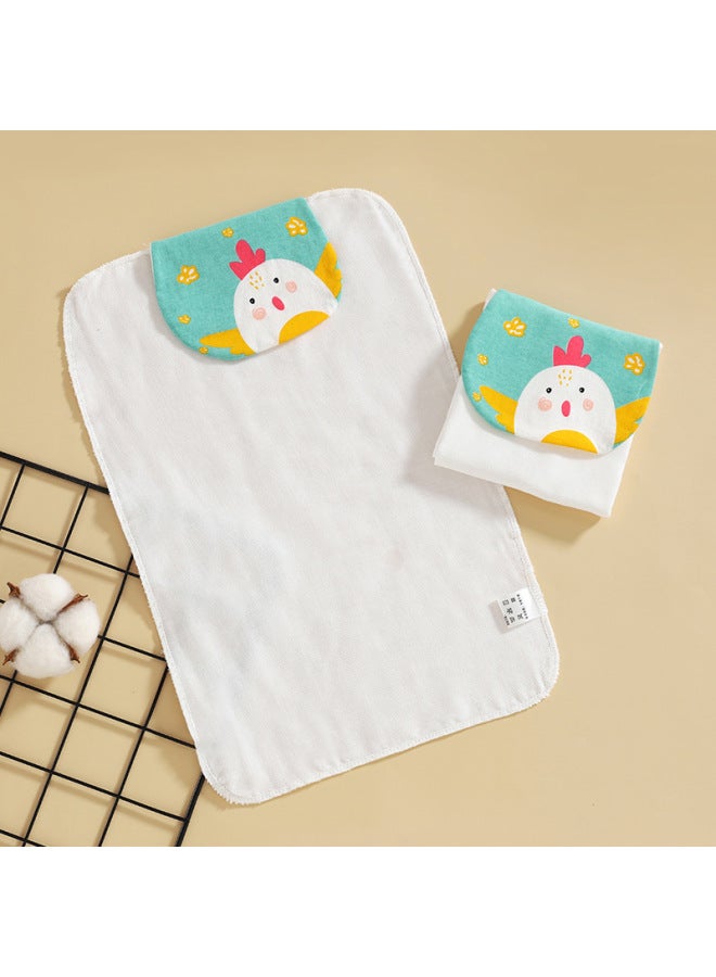 Baby Cotton Sweat-absorbing Towel Children's Kindergarten Gauze Sweat-isolating Towel Baby Cotton Large And Small Cushion Back Towel For Boys And Girls