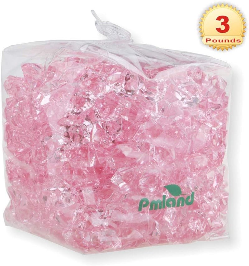 PM لاند PMLAND أحجار جليدية أكريليكية باللون الأخضر، 550 قطعة، في كيس بسعة 2.25 قارورة. بلورات وجواهر مزيفة على شكل مكعبات مطحونة، مناسبة لملء الأواني وتزيين المناسبات الاحتفالية وحفلات الزفاف. - Image 5