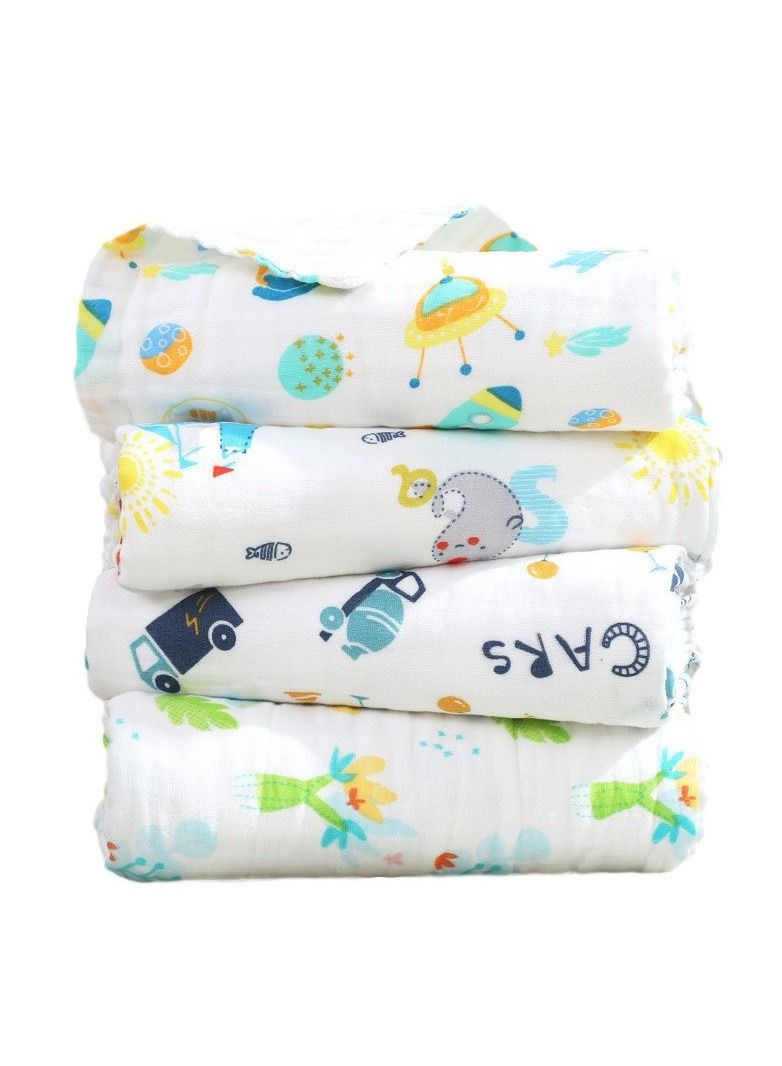 منشفة استحمام مطبوعة برسوم كرتونية من القطن الخالص