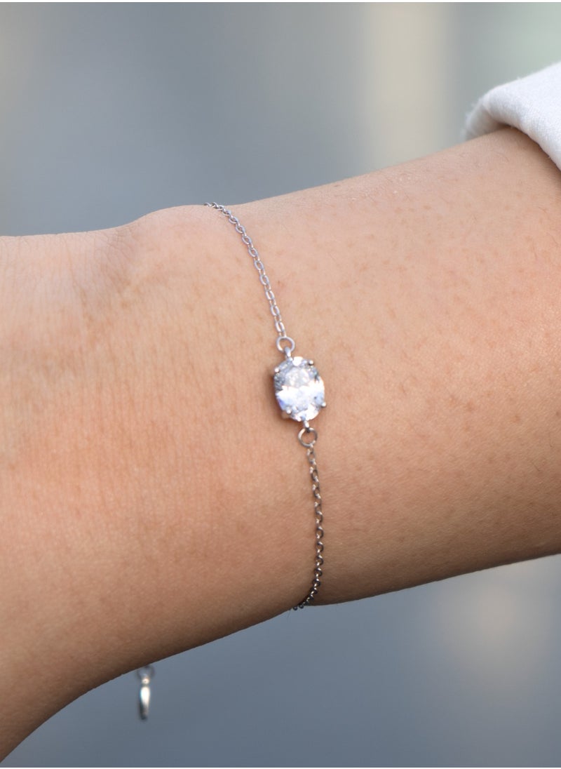LAVEEN JEWELLERY Adjustable Bracelet for Women With Pear Stone | 18k Gold Plated, 925 Sterling Silver |  5A Hand-Carved Cubic Zirconia | Gold Plated Bracelets for Women  - Image 2