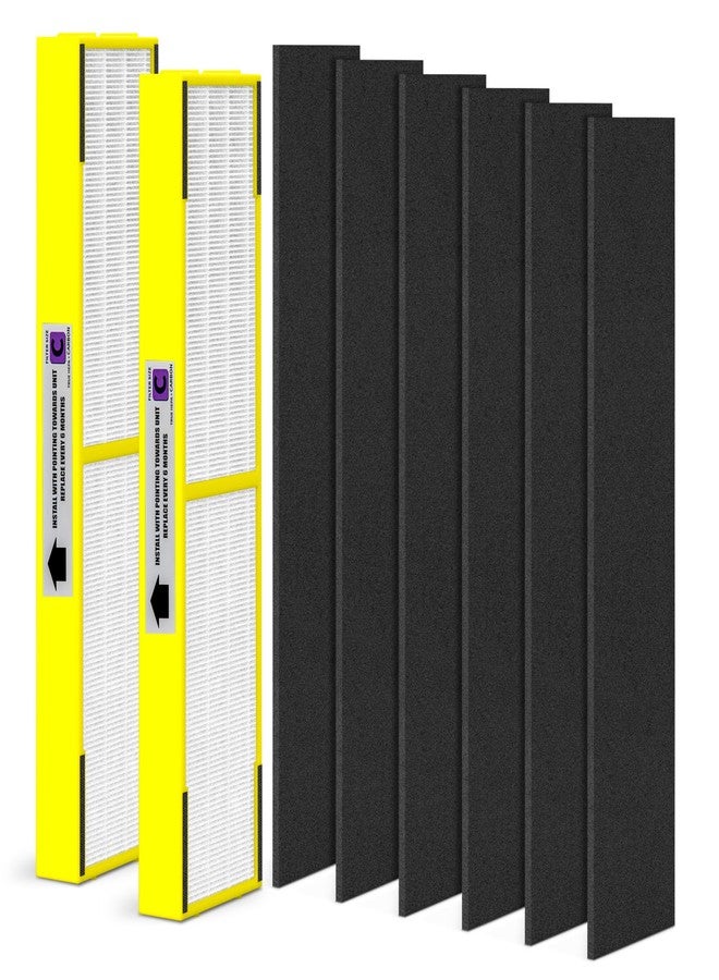 FCFMY Upgraded FLT5000 H13 True HEPA Replacement Filter C Replacement Compatible with AC5000 AC5000E, AC5250PT, AC5300B, AC5350B, CDAP5500, AP2800CA, BXAP250 and IAP-GG-125 Air Cleaner Purifier, 2 Packs - Image 1