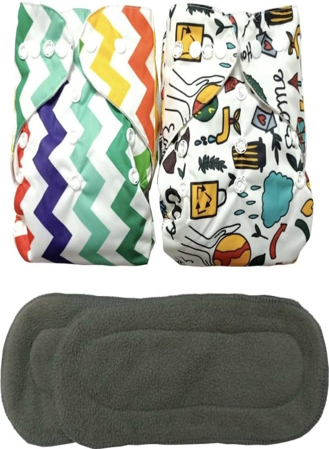 Kogar Printed Reuse Napy Reusable Diaper Cloth Diaper Baby Pants For Baby (0-3Y)