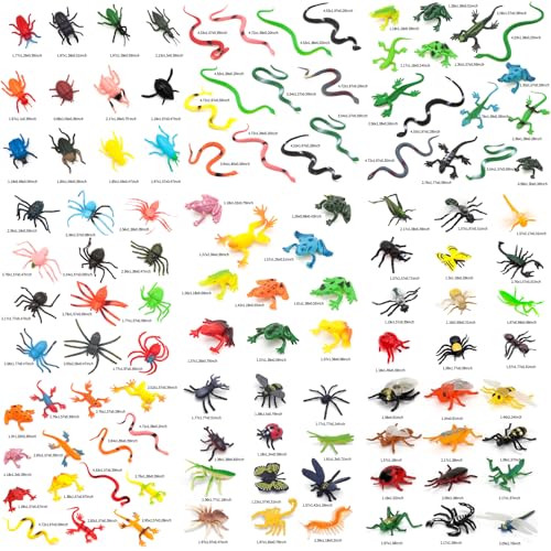 YOOHUA 112PCS Realistic Mini Bugs Toy Plastic Insects Figurines For Kid Children Toddler Fake Play Bug For Insect Themed Garden Party Halloween Goody Bag Filler Christmas Stocking Stuffers Cake Topper - Image 5