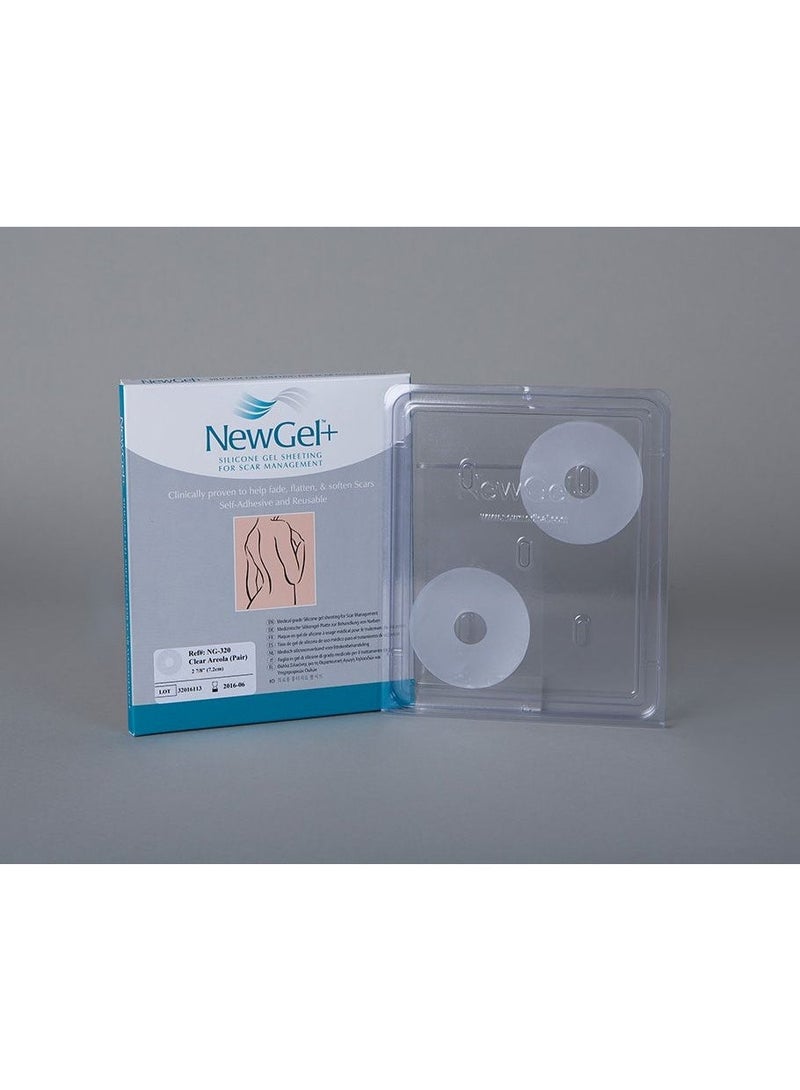 NewGel+ شريحة نيوجل+ الشفافة لحلمة الثدي - عبوة من 2 قطعة - Image 1
