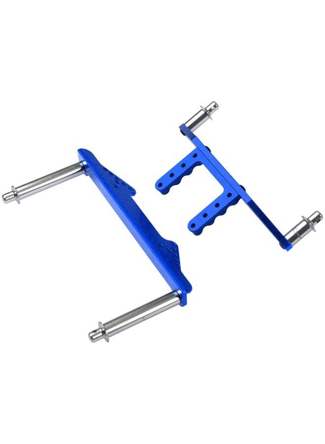 Vgoohobby Metal Front & Rear Body Mounts Body Posts Upgrade Parts Compatible with Traxxas Slash 2WD Rustler Stampede VXL 1/10 RC 2WD Car (Blue) - Image 4