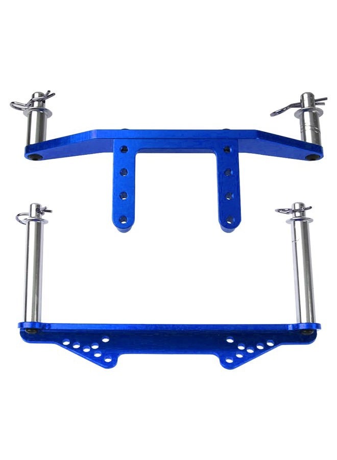 Vgoohobby Metal Front & Rear Body Mounts Body Posts Upgrade Parts Compatible with Traxxas Slash 2WD Rustler Stampede VXL 1/10 RC 2WD Car (Blue) - Image 5