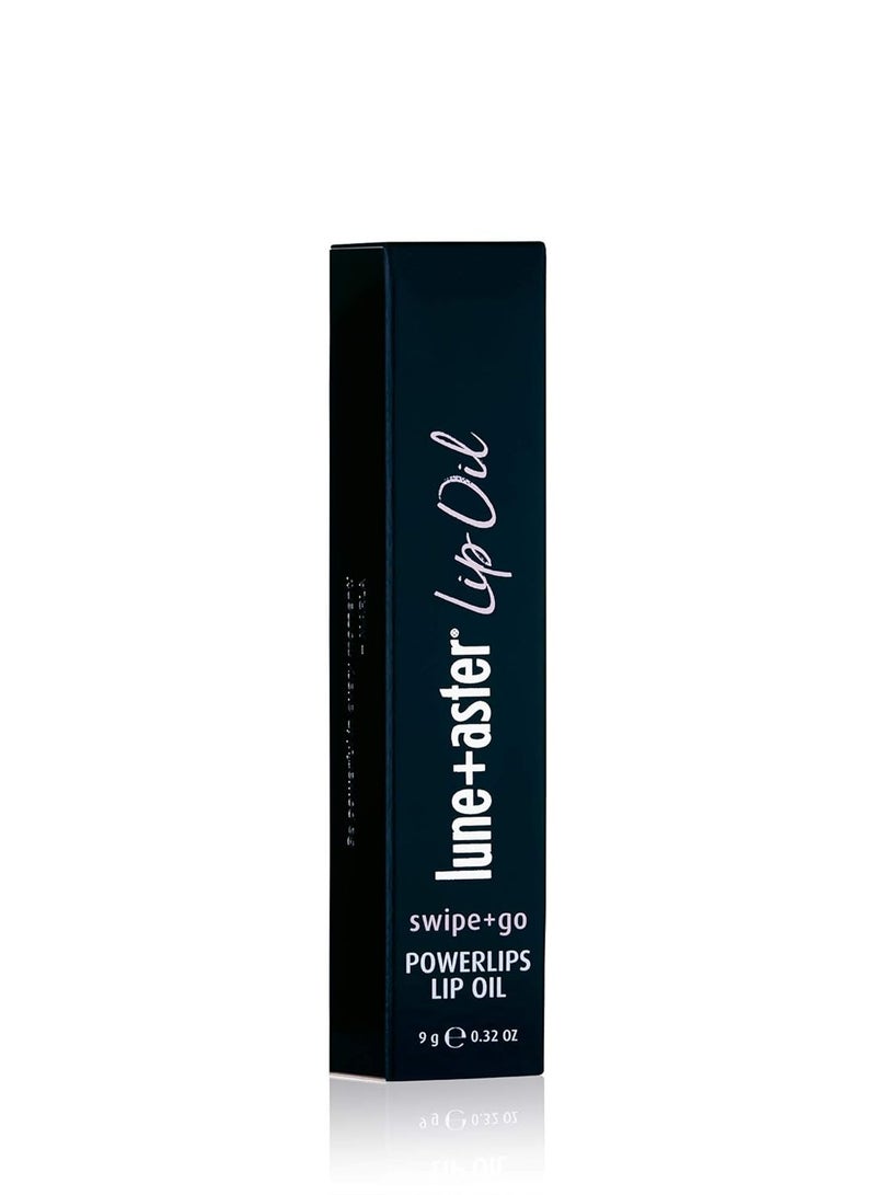 Lune+Aster Powerlips Lip Oil | Non-Tinted Lip Oil Adds Shine And Deep Hydration - Clear - Image 2